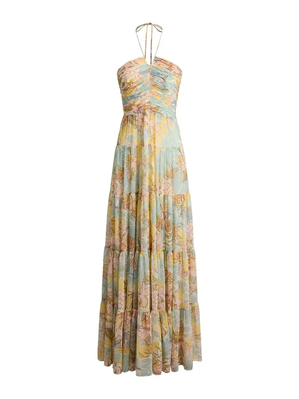 Lauren Ralph Lauren Lauren Ralph Lauren Haljina  bež / svijetloplava / roza / bijela