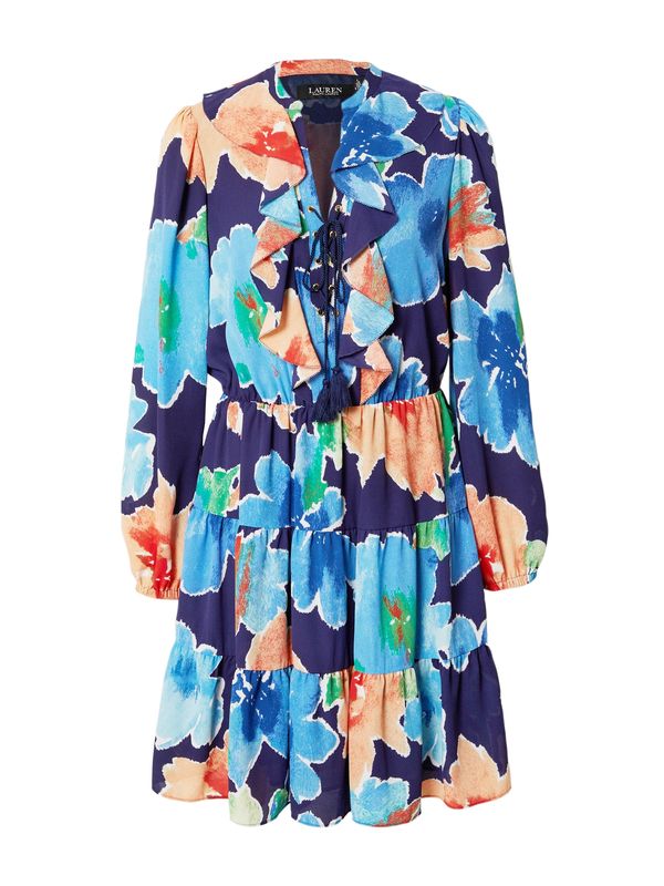 Lauren Ralph Lauren Lauren Ralph Lauren Haljina 'LEONIE'  plava / mornarsko plava / zelena / koraljna