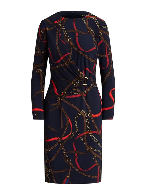 Lauren Ralph Lauren Lauren Ralph Lauren Haljina  morsko plava / smeđa / žuta / crvena