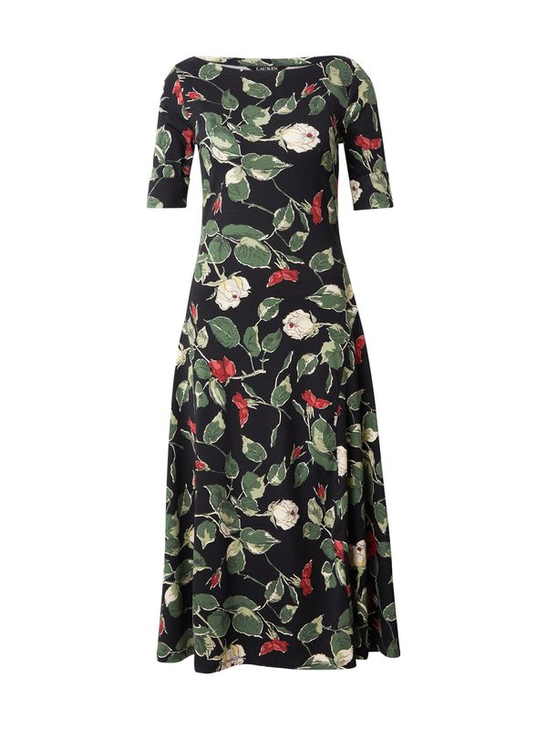 Lauren Ralph Lauren Lauren Ralph Lauren Haljina 'MUNZIE'  zelena / crvena / crna / bijela