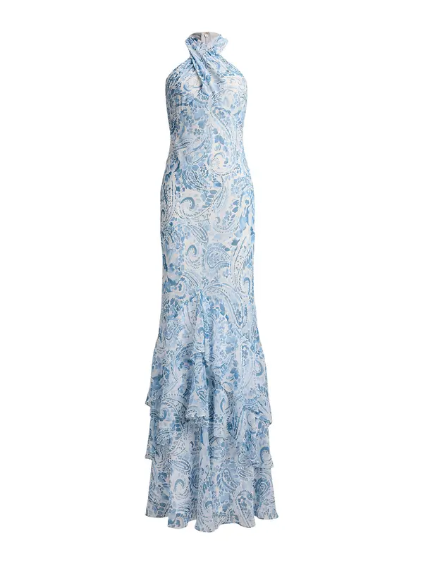 Lauren Ralph Lauren Lauren Ralph Lauren Haljina  svijetloplava / bijela
