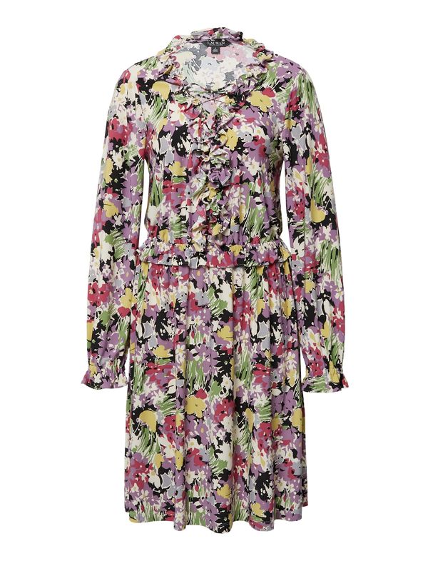 Lauren Ralph Lauren Lauren Ralph Lauren Haljina 'ZANKAYA'  žuta / zelena / ljubičasta / crna