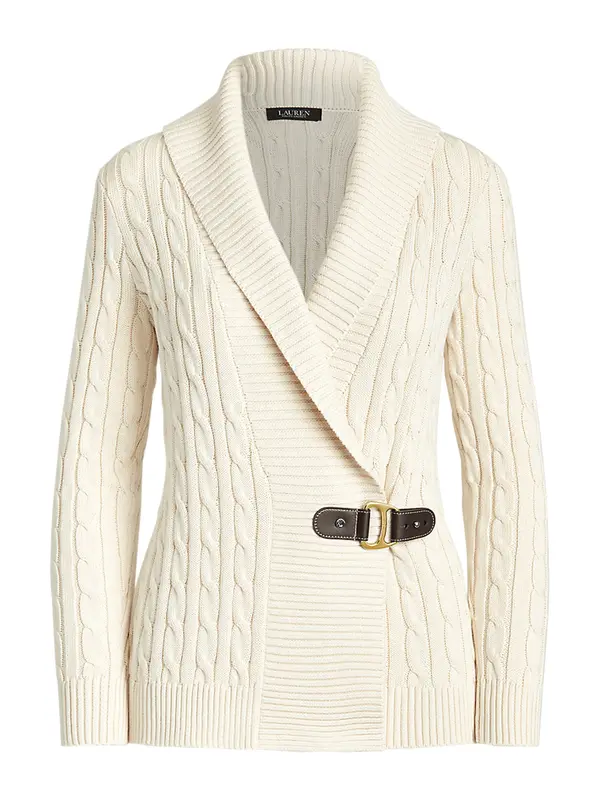 Lauren Ralph Lauren Lauren Ralph Lauren Kardigan 'DONATO'  boja pijeska / tamno smeđa