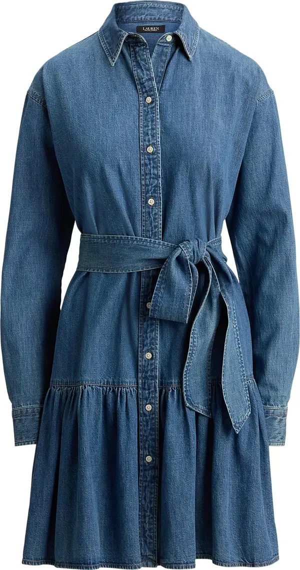 Lauren Ralph Lauren Lauren Ralph Lauren Košulja haljina  plavi traper