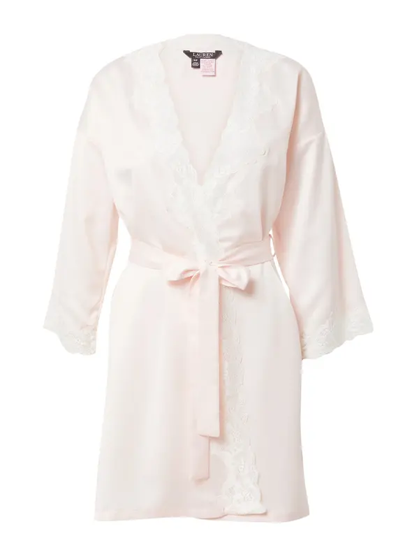 Lauren Ralph Lauren Lauren Ralph Lauren Kućni ogrtač  roza / bijela