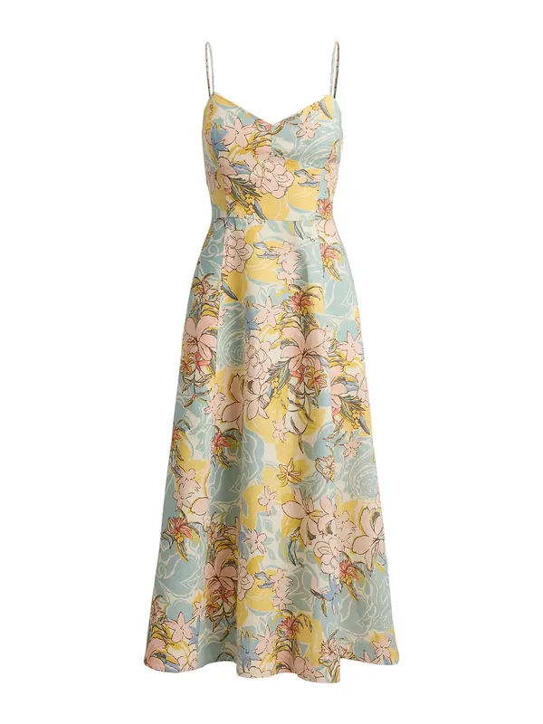 Lauren Ralph Lauren Lauren Ralph Lauren Ljetna haljina 'CLASSIC'  boja pijeska / nebesko plava / limun / roza