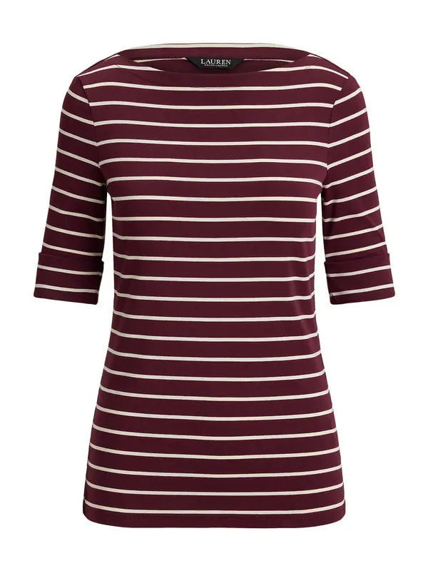Lauren Ralph Lauren Lauren Ralph Lauren Majica  burgund / bijela