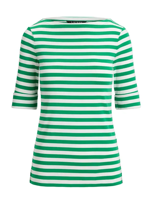Lauren Ralph Lauren Lauren Ralph Lauren Majica  zelena / bijela