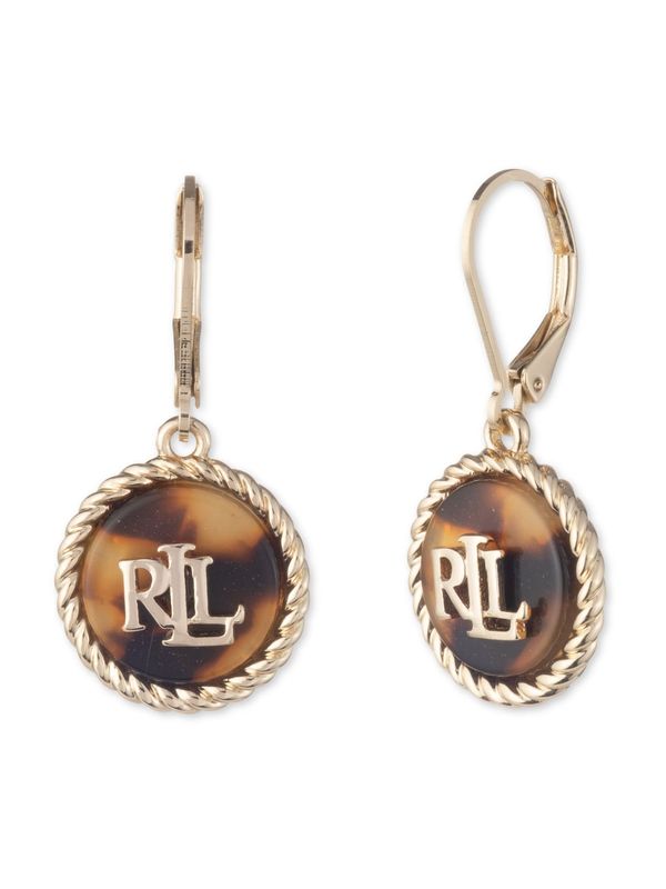 Lauren Ralph Lauren Lauren Ralph Lauren Naušnice  smeđa / zlatna