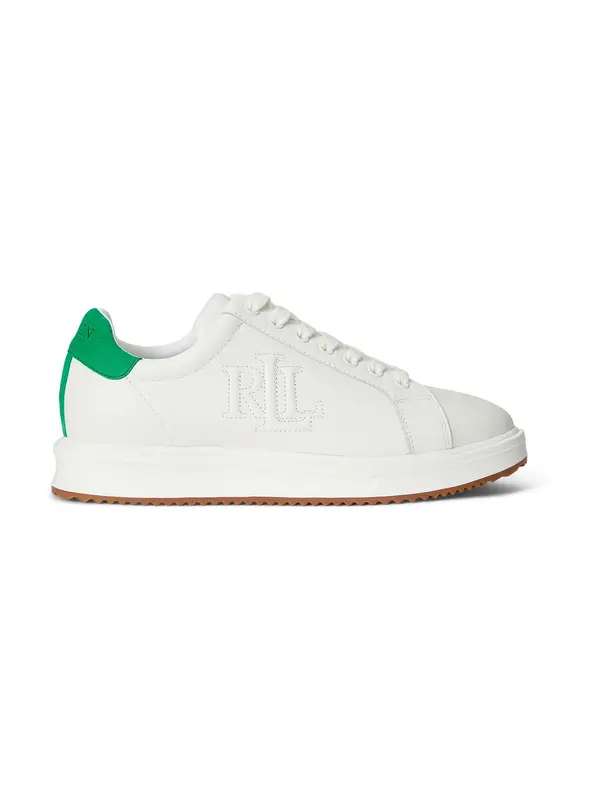 Lauren Ralph Lauren Lauren Ralph Lauren Niske tenisice 'AINSLEY'  zelena / bijela