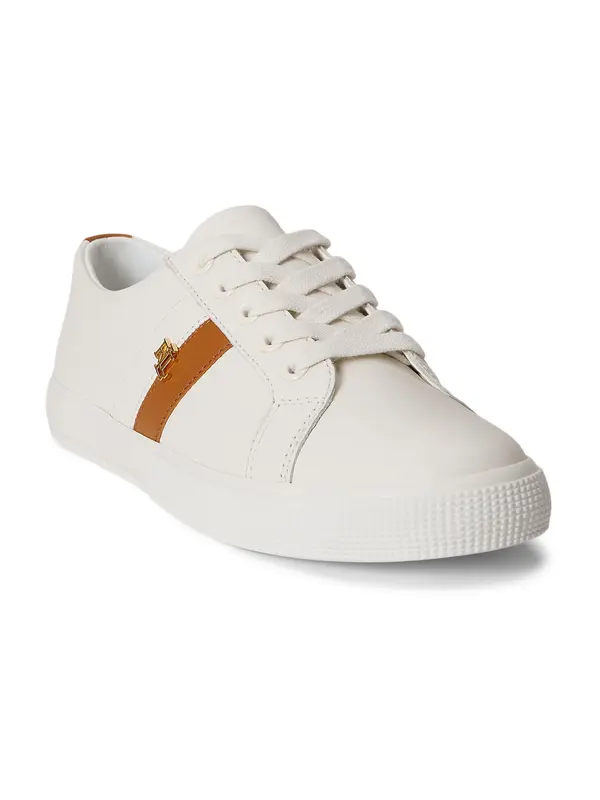 Lauren Ralph Lauren Lauren Ralph Lauren Niske tenisice 'JANSON II'  karamela / bijela