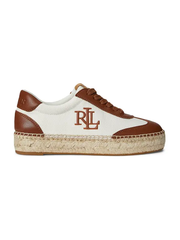 Lauren Ralph Lauren Lauren Ralph Lauren Niske tenisice 'LUIZE'  smeđa / bijela