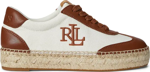 Lauren Ralph Lauren Lauren Ralph Lauren Niske tenisice 'LUIZE'  smeđa / bijela