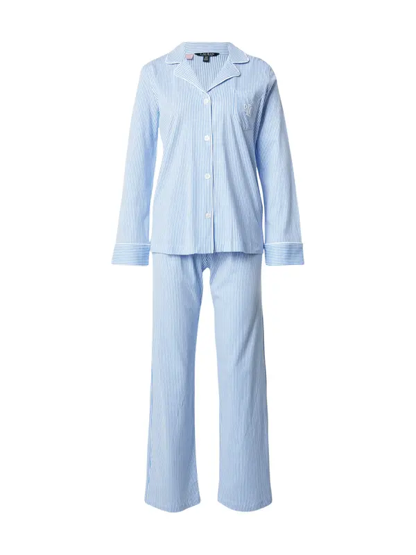 Lauren Ralph Lauren Lauren Ralph Lauren Pidžama  plava / bijela