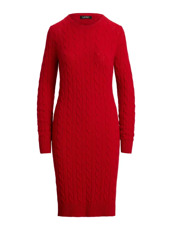 Lauren Ralph Lauren Lauren Ralph Lauren Pletena haljina 'DRUYET'  crvena