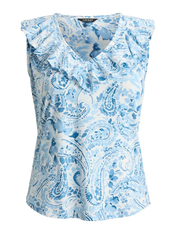 Lauren Ralph Lauren Plus Lauren Ralph Lauren Plus Bluza  kraljevsko plava / svijetloplava / bijela
