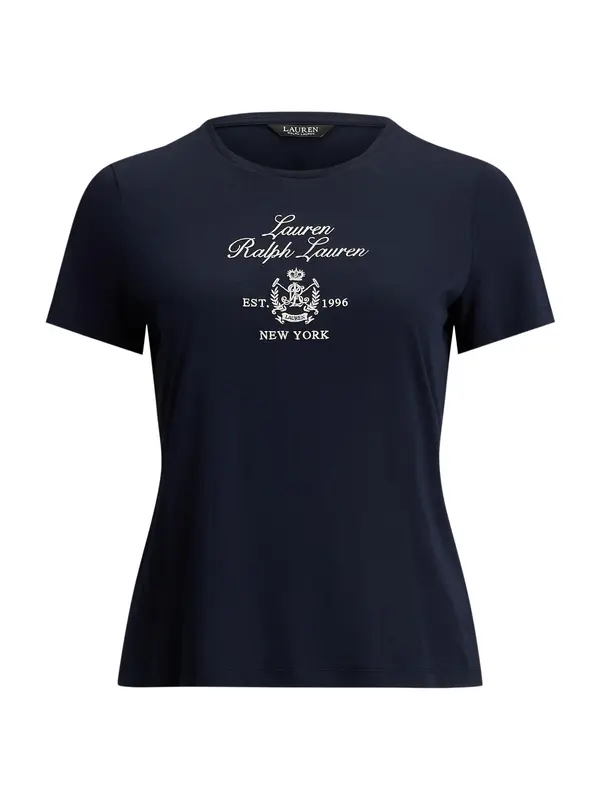 Lauren Ralph Lauren Plus Lauren Ralph Lauren Plus Majica 'KATLIN'  boja slonovače / mornarsko plava