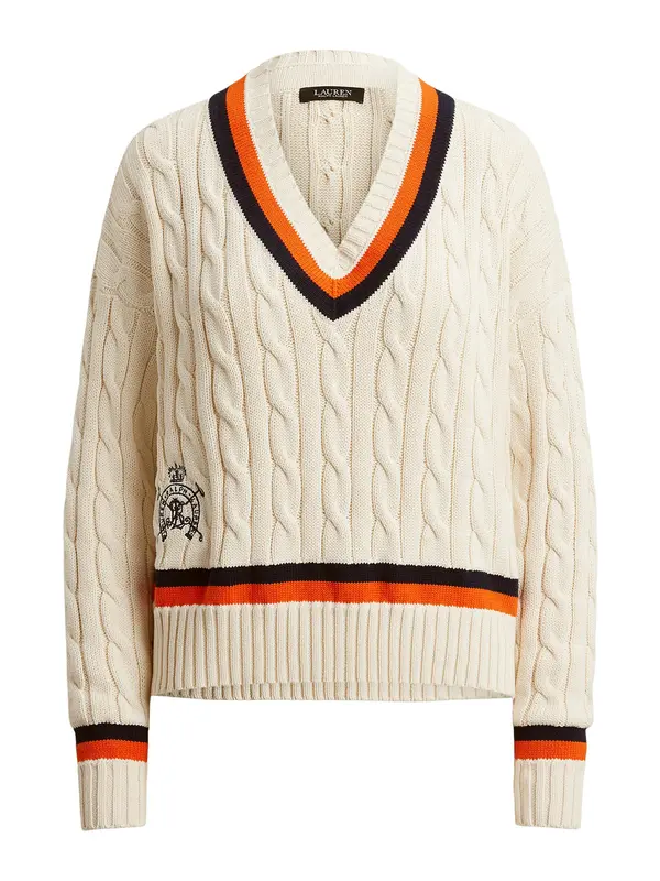 Lauren Ralph Lauren Lauren Ralph Lauren Pulover  boja pijeska / mornarsko plava / svijetlo crvena