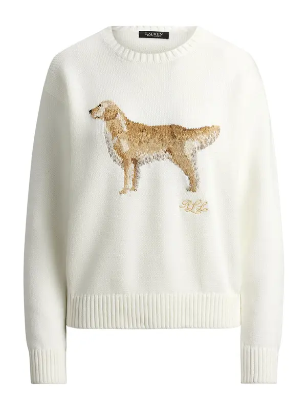 Lauren Ralph Lauren Lauren Ralph Lauren Pulover  karamela / cappuccino / zlatno žuta / bijela