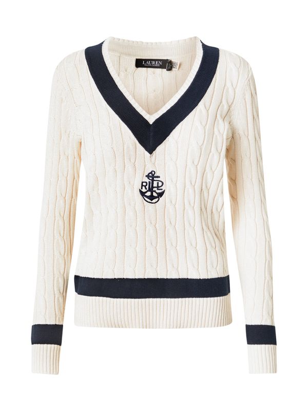 Lauren Ralph Lauren Lauren Ralph Lauren Pulover 'MEREN'  boja pijeska / morsko plava