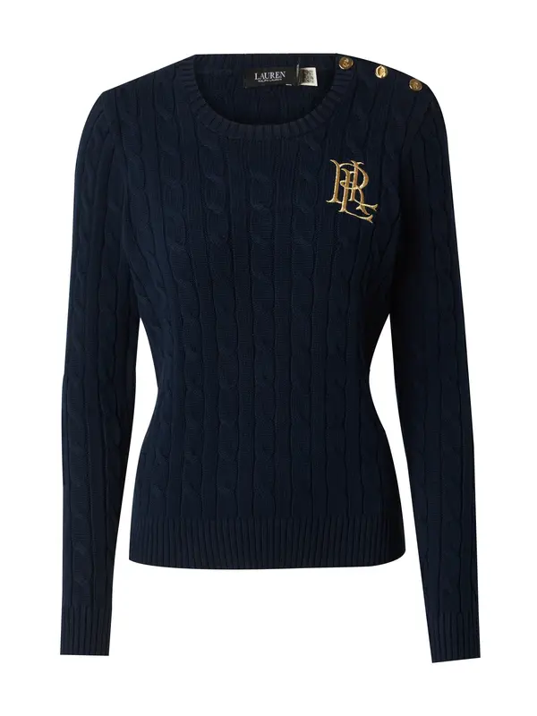 Lauren Ralph Lauren Lauren Ralph Lauren Pulover  mornarsko plava / zlatna