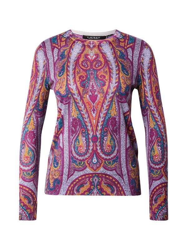Lauren Ralph Lauren Lauren Ralph Lauren Pulover 'SHAVONNE'  petrol / svijetlonarančasta / fuksija / tamno roza
