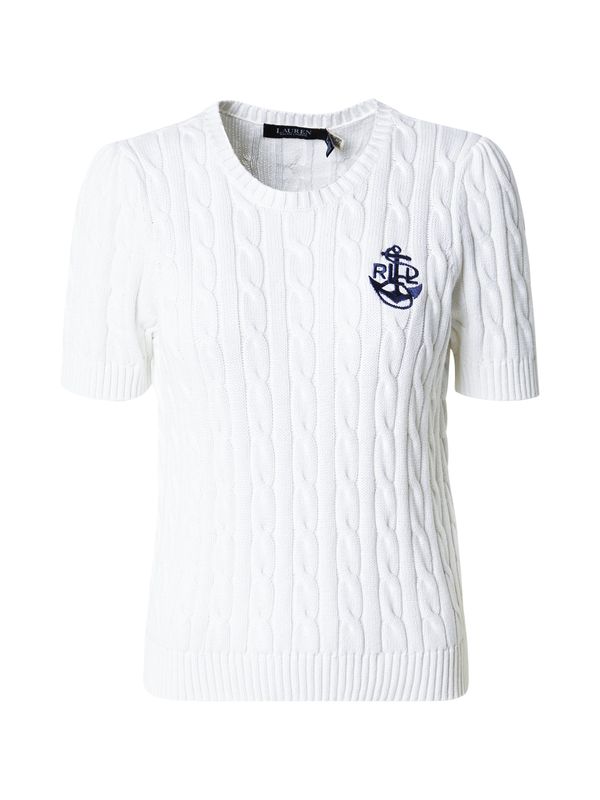 Lauren Ralph Lauren Lauren Ralph Lauren Pulover 'TARJYLL-SHORT SLEEVE-PULLOVER'  bijela
