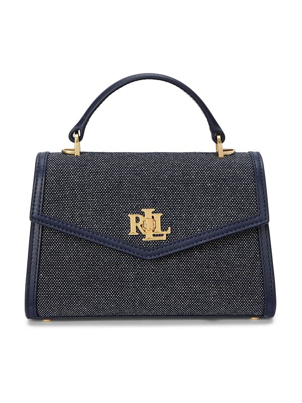 Lauren Ralph Lauren Lauren Ralph Lauren Ručna torbica 'FARRAH'  morsko plava / zlatna / bijela