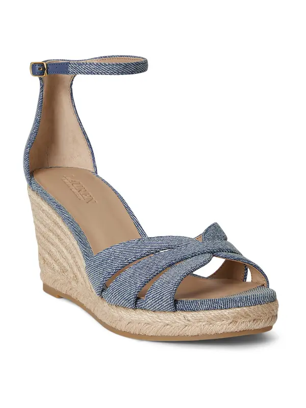 Lauren Ralph Lauren Lauren Ralph Lauren Sandale 'NELLIE'  plavi traper