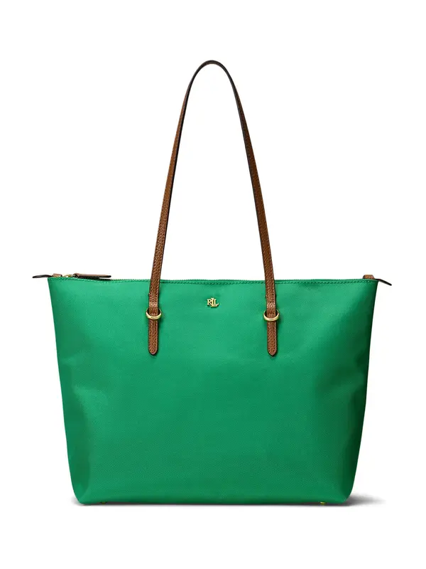 Lauren Ralph Lauren Lauren Ralph Lauren Shopper torba 'KEATON'  kestenjasto smeđa / smaragdno zelena