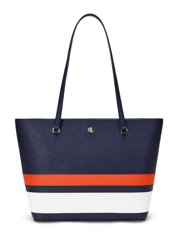 Lauren Ralph Lauren Lauren Ralph Lauren Shopper torba  mornarsko plava / narančasta / bijela