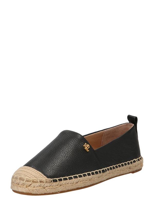 Lauren Ralph Lauren Lauren Ralph Lauren Slip On cipele  bež / zlatna / crna