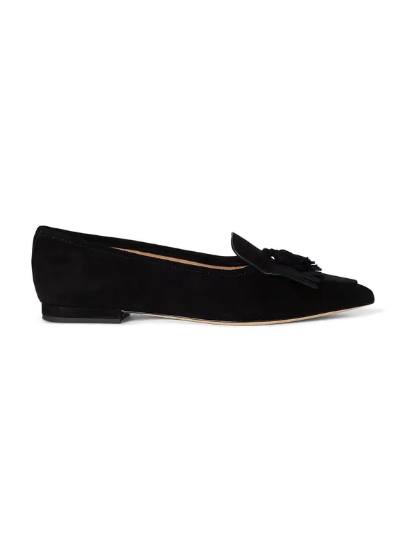 Lauren Ralph Lauren Lauren Ralph Lauren Slip On cipele 'LONDYN'  crna