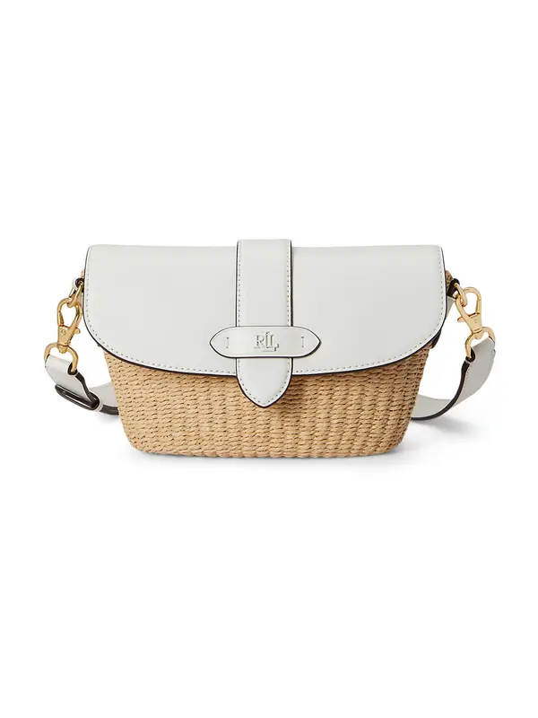 Lauren Ralph Lauren Lauren Ralph Lauren Torba preko ramena  bež / svijetloplava