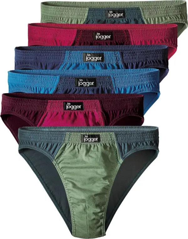 LE JOGGER LE JOGGER Slip  azur / kaki / kraljevski zelena / boja vina