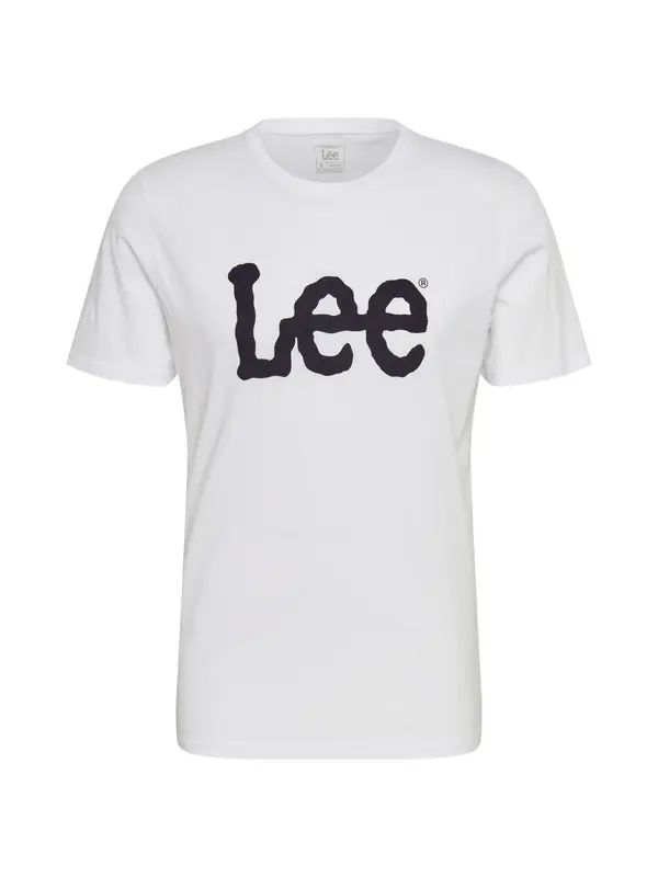Lee Lee Majica 'WOBBLY LOGO TEE'  crna / bijela