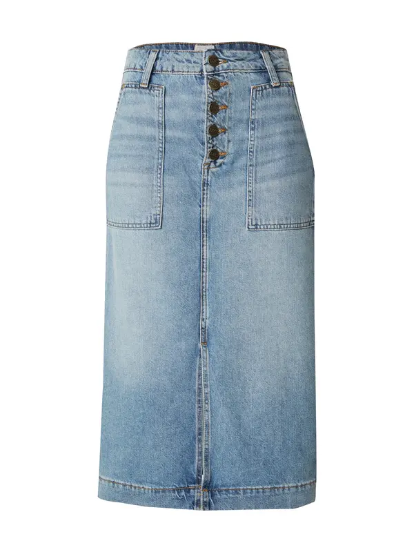 Lee Lee Suknja 'PATCH POCKET MIDI SKIRT'  plava
