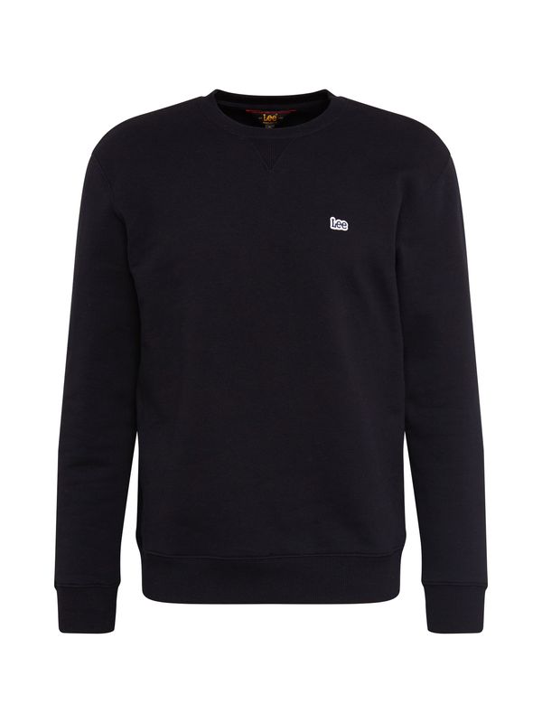 Lee Lee Sweater majica 'PLAIN CREW SWS'  crna