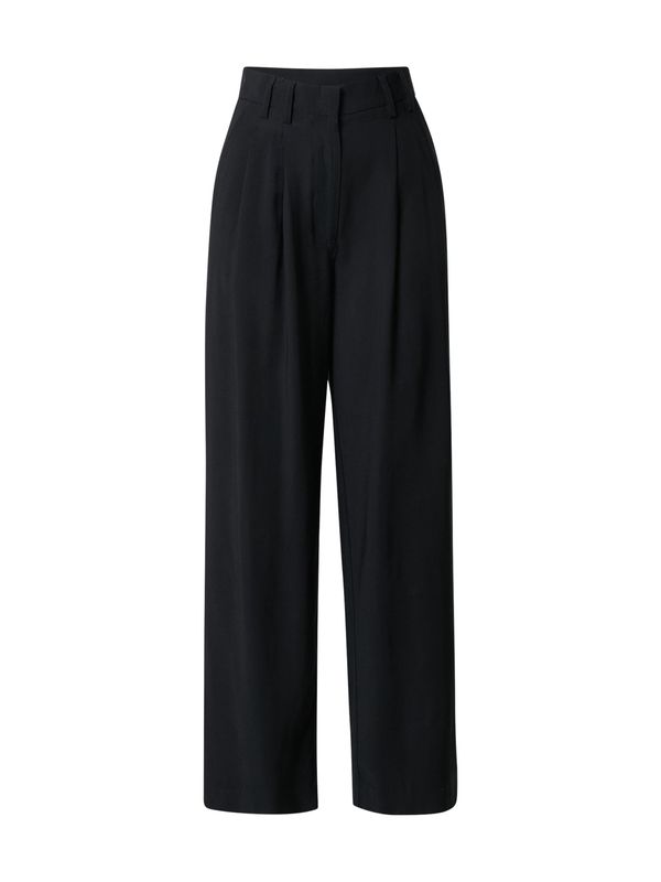 LeGer by Lena Gercke LeGer by Lena Gercke Hlače s naborima 'Draco'  crna