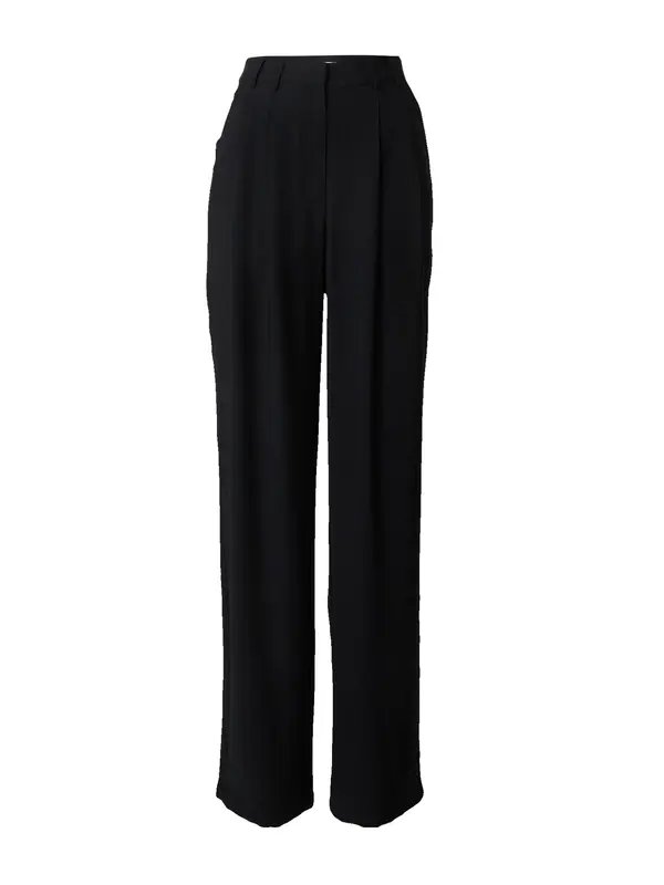 LeGer by Lena Gercke LeGer by Lena Gercke Hlače s naborima 'Draco Tall'  crna
