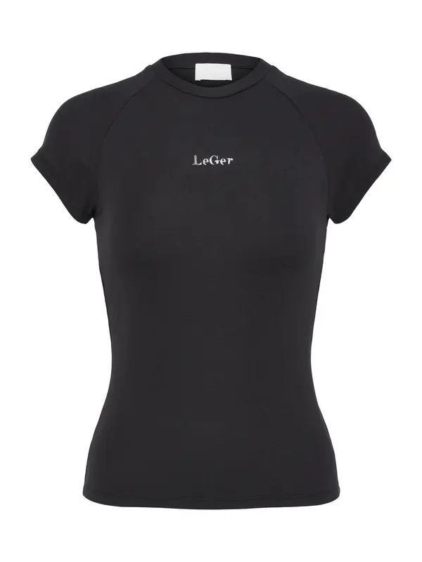 LeGer by Lena Gercke LeGer by Lena Gercke Majica 'Tayra'  crna / bijela