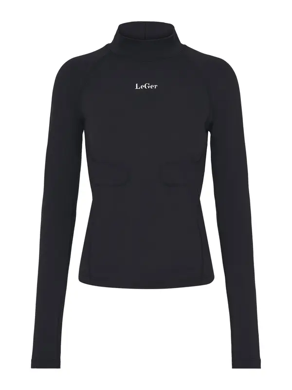 LeGer by Lena Gercke LeGer by Lena Gercke Majica 'Thalke'  crna / bijela