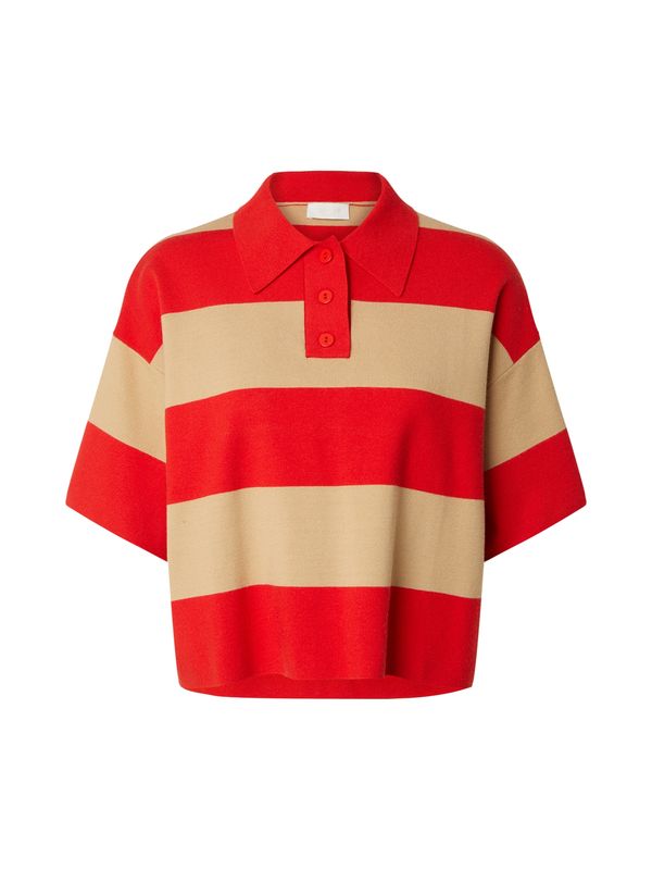 LeGer by Lena Gercke LeGer by Lena Gercke Pulover 'Naja'  bež / crvena