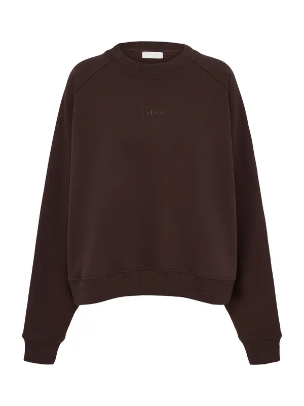 LeGer by Lena Gercke LeGer by Lena Gercke Sweater majica 'Melody'  tamno smeđa