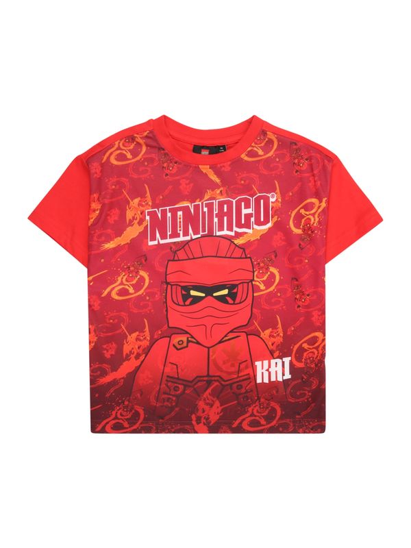 LEGO® kidswear LEGO® kidswear Majica 'LWTAFFY 118'  narančasta / crvena / crna / bijela