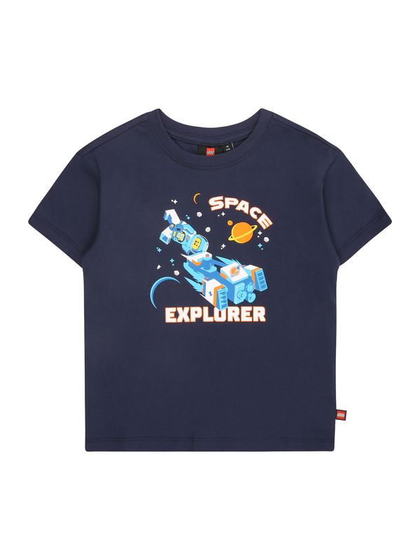 LEGO® kidswear LEGO® kidswear Majica 'TAFFY 104'  svijetloplava / tamno plava / narančasta / bijela