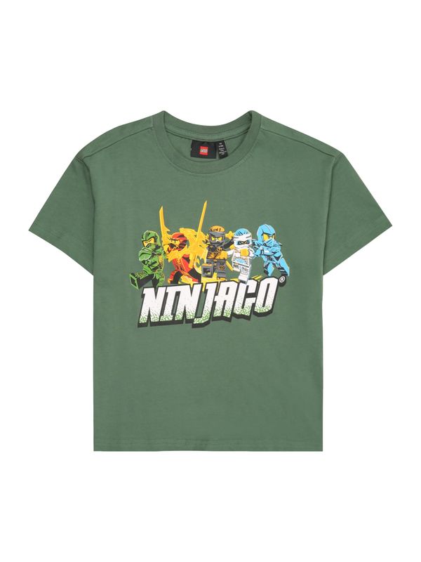 LEGO® kidswear LEGO® kidswear Majica 'TAFFY 112'  tamo žuta / tamo siva / sivkasto zelena / bijela