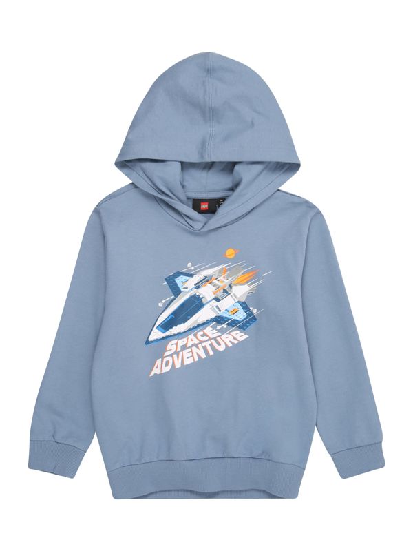 LEGO® kidswear LEGO® kidswear Sweater majica 'SAKU 100'  plava / golublje plava / narančasta / bijela