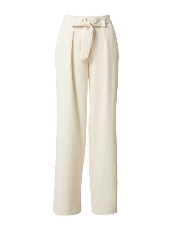 LENI KLUM x ABOUT YOU LENI KLUM x ABOUT YOU Hlače s naborima 'Isa'  prljavo bijela