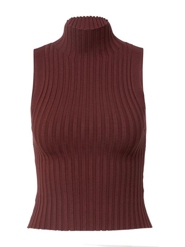 LENI KLUM x ABOUT YOU LENI KLUM x ABOUT YOU Top s naramenicama 'Daphne'  tamno smeđa